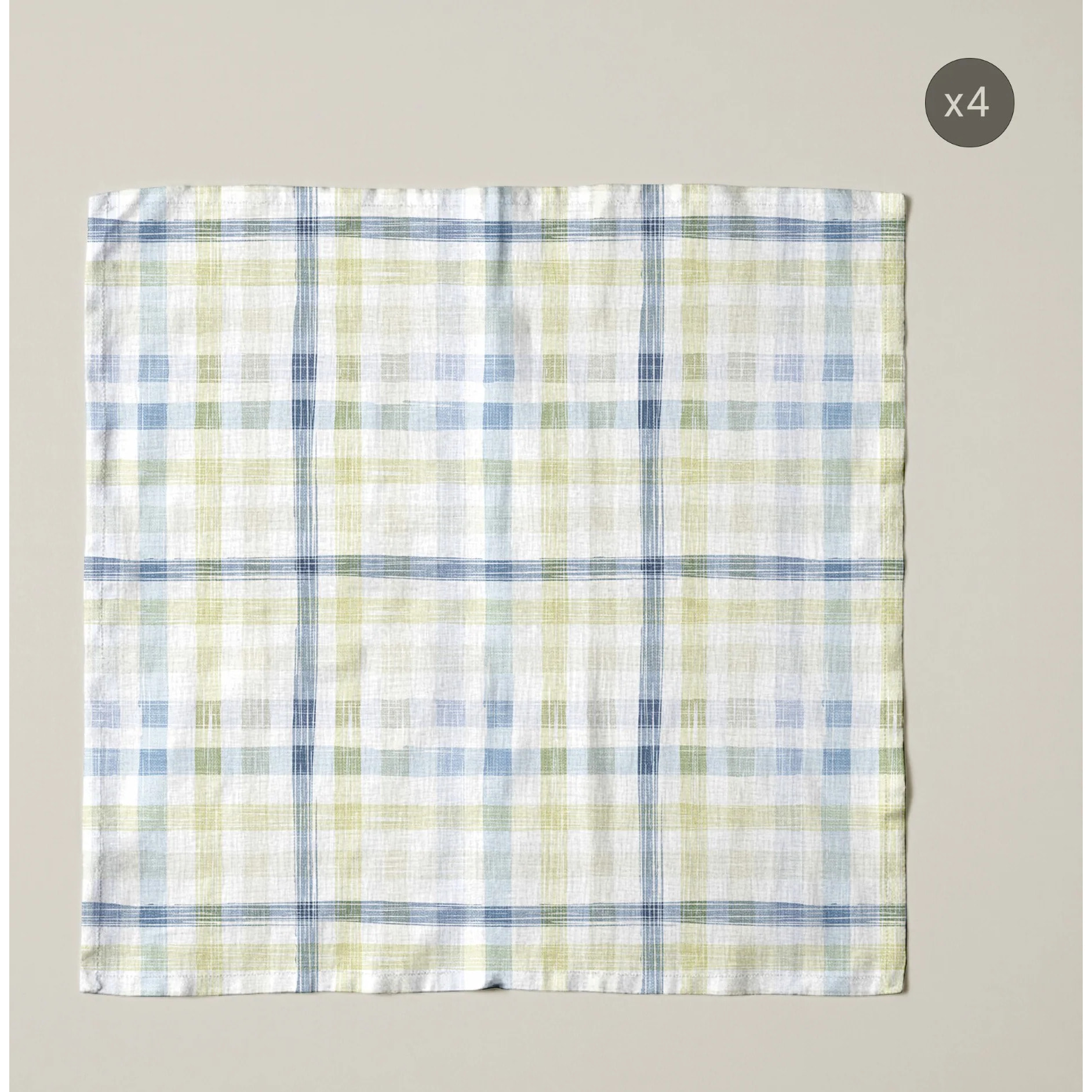 Lot de 4 serviettes Agueda