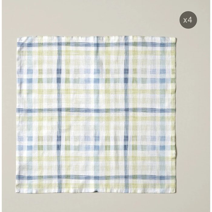 Lot de 4 serviettes Agueda