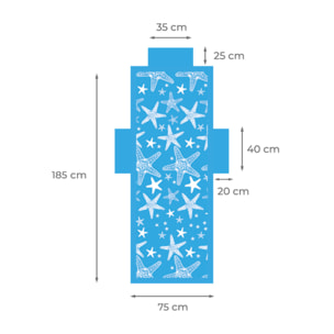 Telo Mare Lettino In Microfibra Disegno Miami