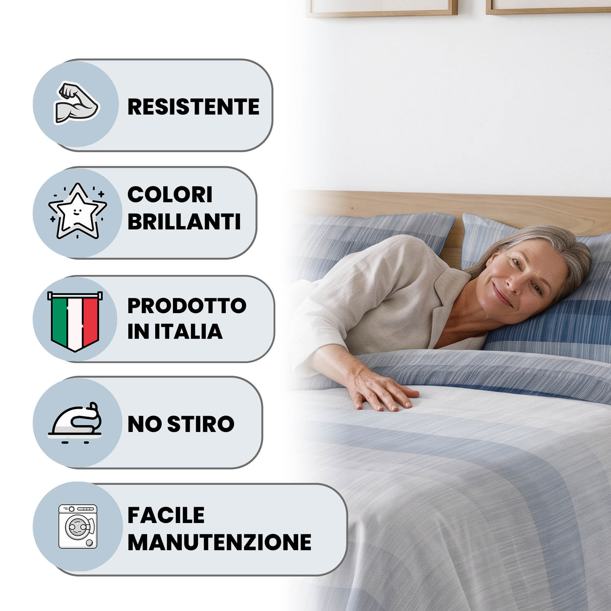 COMPLETO LETTO INFINITY - 100% Microfibra