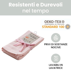 Intrecci – Set 6 tovaglioli in puro cotone 40x40 cm