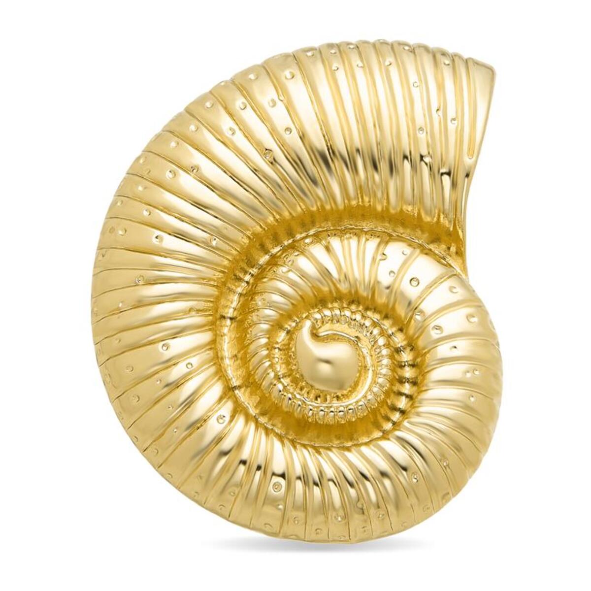 Broche LUXBYLUX Caracola acabado en oro amarillo 18K