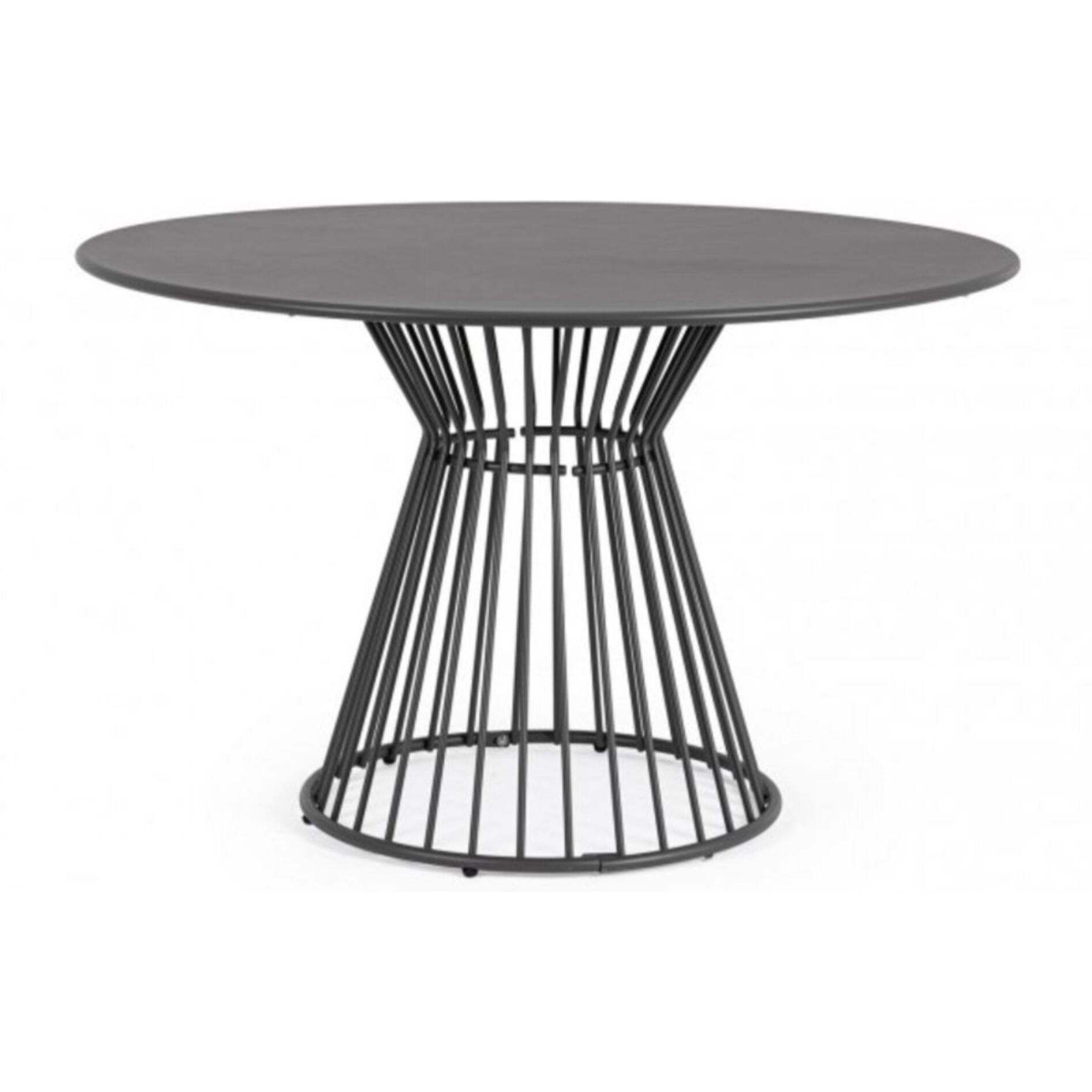 Tavolo rotondo AUSTIN in acciaio antracite Ø 120 cm