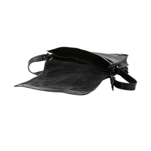 Borsa a tracolla uomo in vera pelle - Modello False - Made in Italy - 30.0 x 38.0 x 12.0 cm
