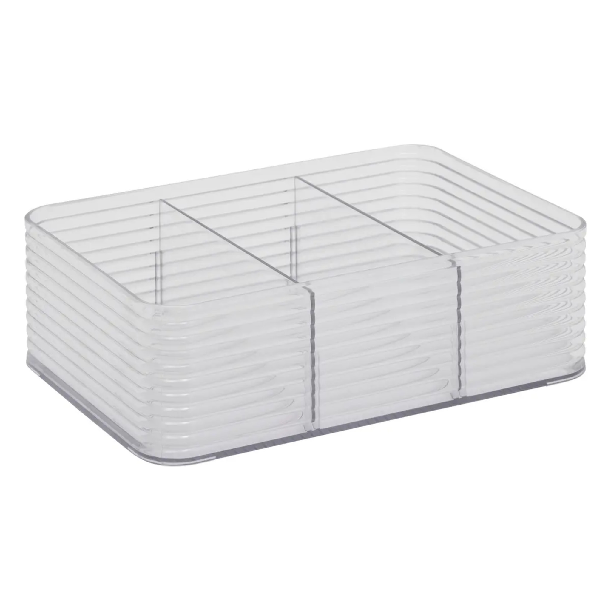 Organisateur "Plastor" 3 compartiments gris 22,5x15,3cm