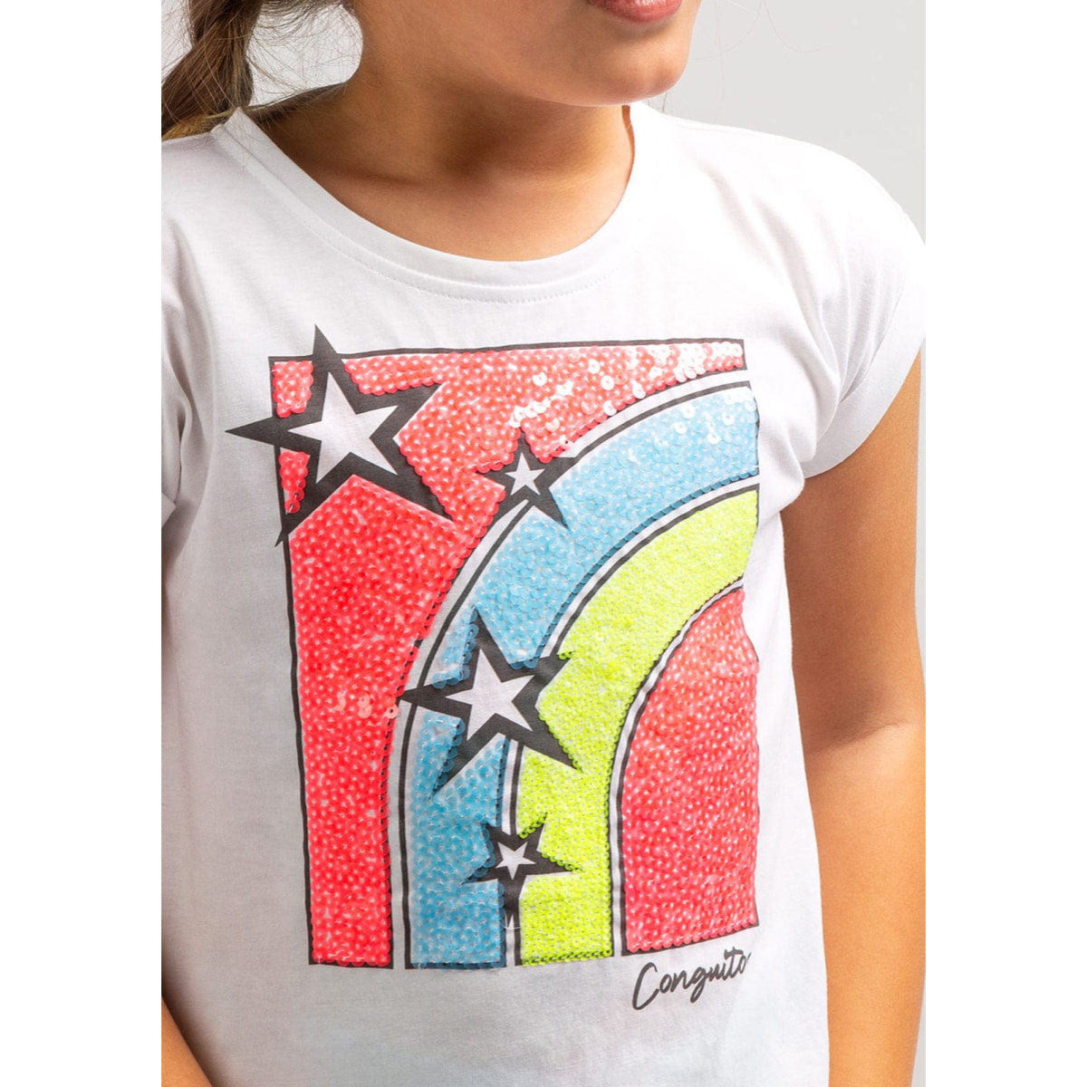 Camiseta de Niña Arcoiris
