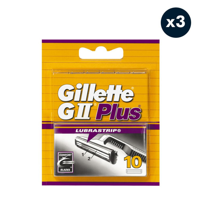 3x10 Lames GII Plus, Gillette