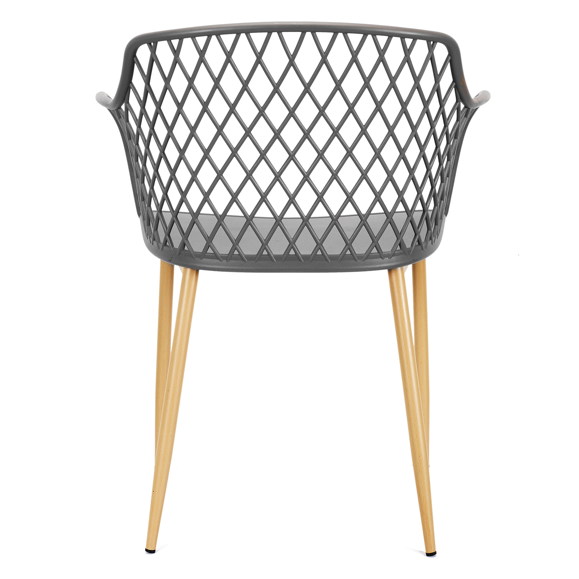 Fauteuil Exterieur Malaga Gris - Lot De 4