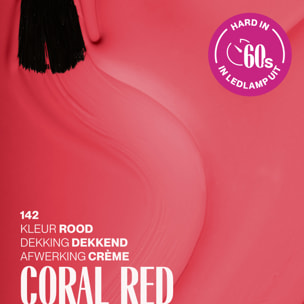 Vernis semi-permanent - 142 Coral Red - 15 ml