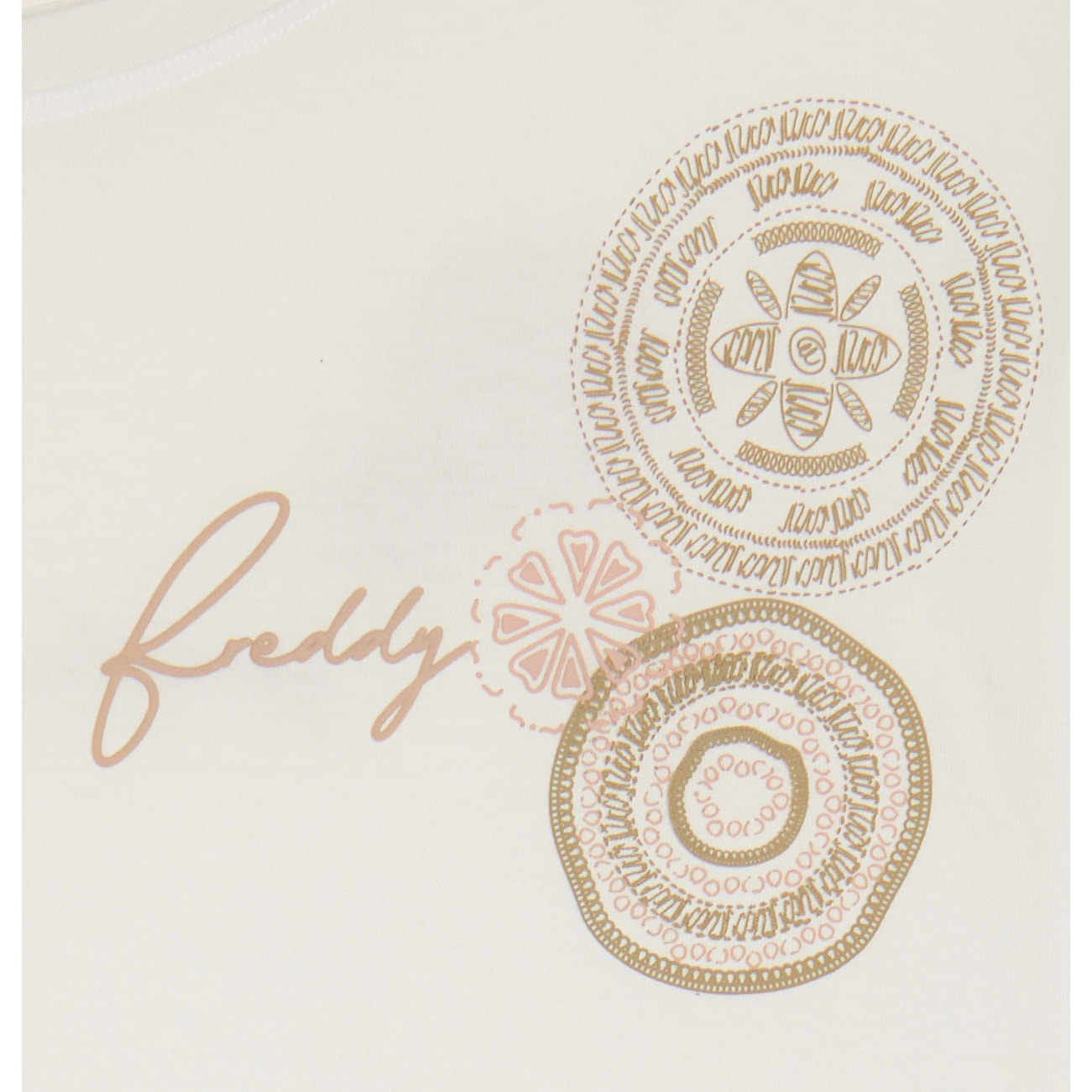 T-shirt comfort in cotone Supima con mandala