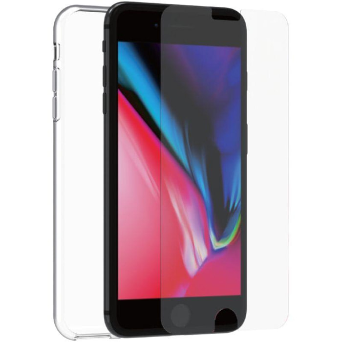Pack MUVIT iPhone 8+/7+/6S/6+ coque + verre