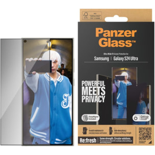 Protège écran PANZERGLASS Samsung S24 Ultra avec applicateur UWF