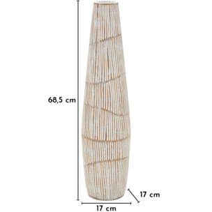VASO RESINA HANOI CM Ø 17X68,5 (APERTURA CM Ø 6)