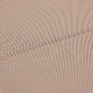 Lot de 2 bains de soleil BARBADOS en textilène taupe - aluminium taupe