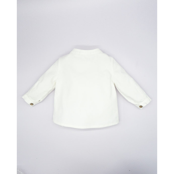 CAMISA CUELLO MAO MICROPANA BLANCA