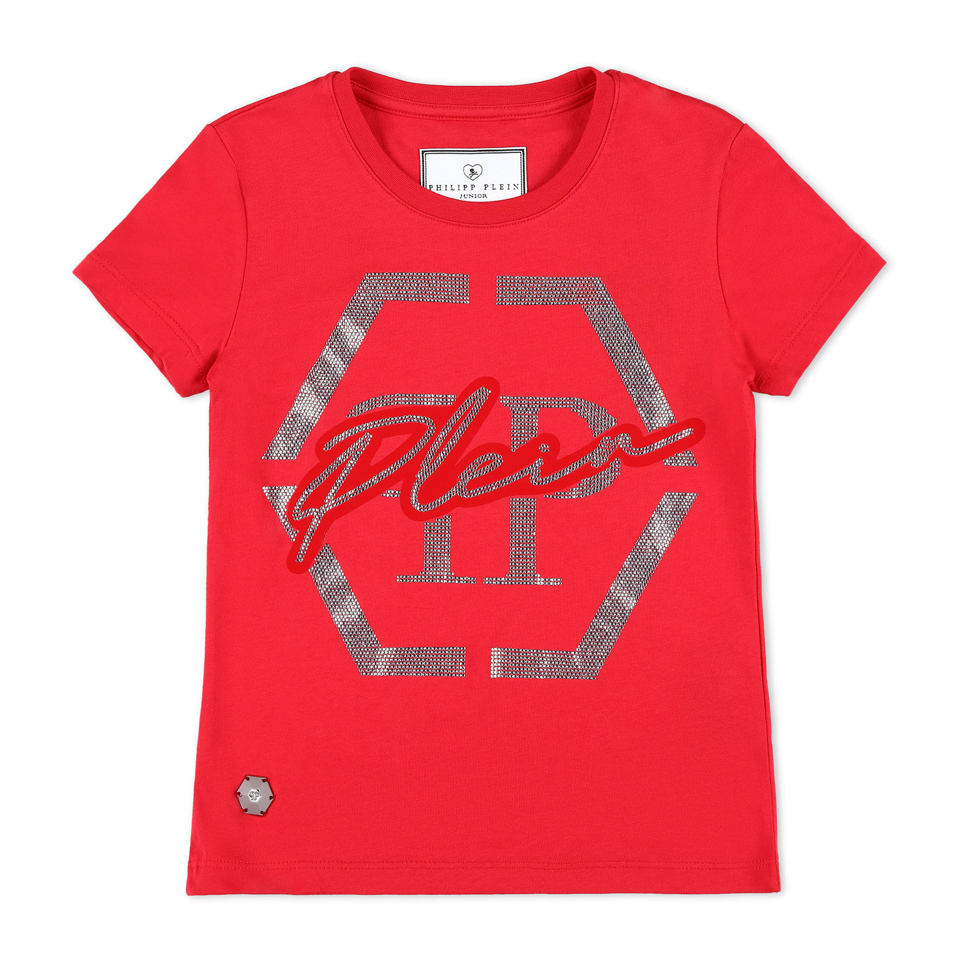 PHILIPP PLEIN T-shirt Round Neck LS Hexagon