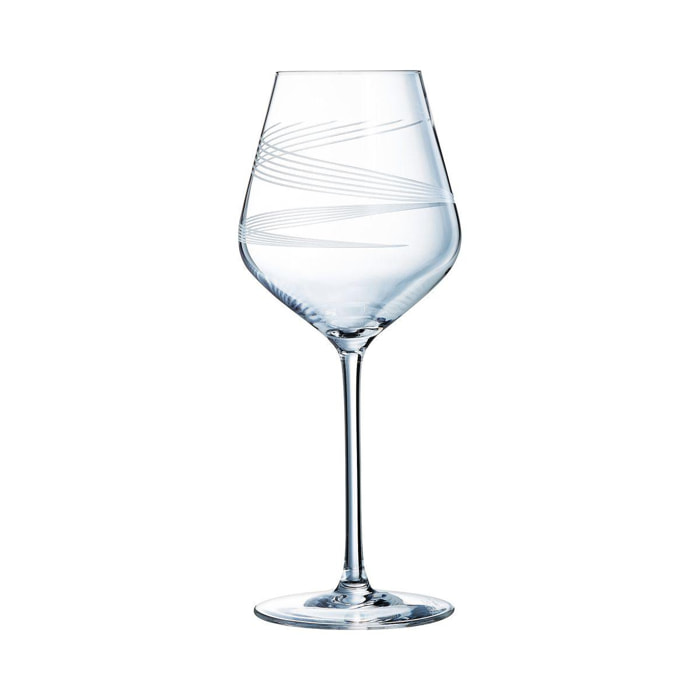 4 verres à pied 47cl Intense - Cristal d'Arques -ultra résistant