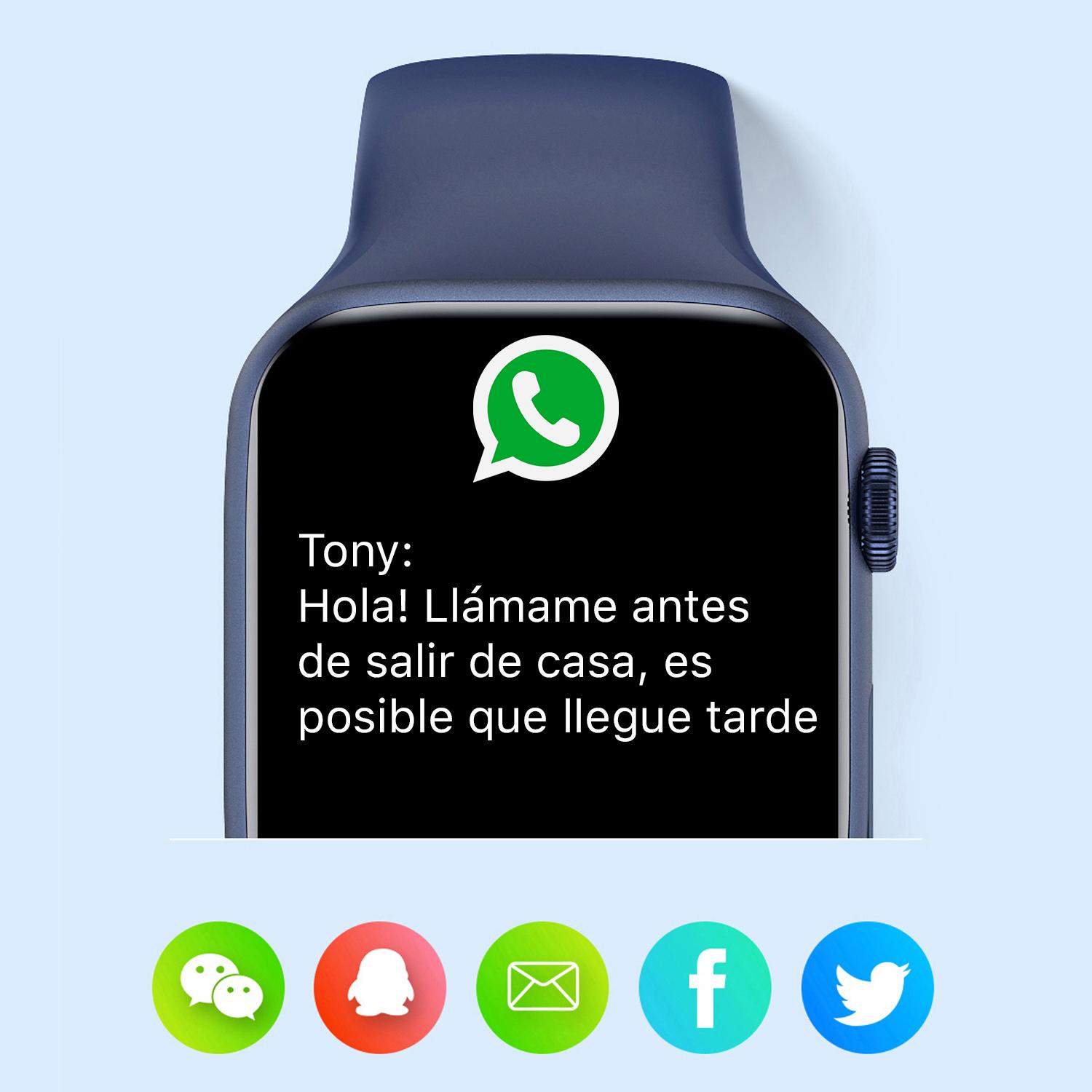 Smartwatch W27 con monitor cardíaco, tensión y de O2 en sangre. Modos deportivos indoor y exteriores. Corona multifunción inteligente.