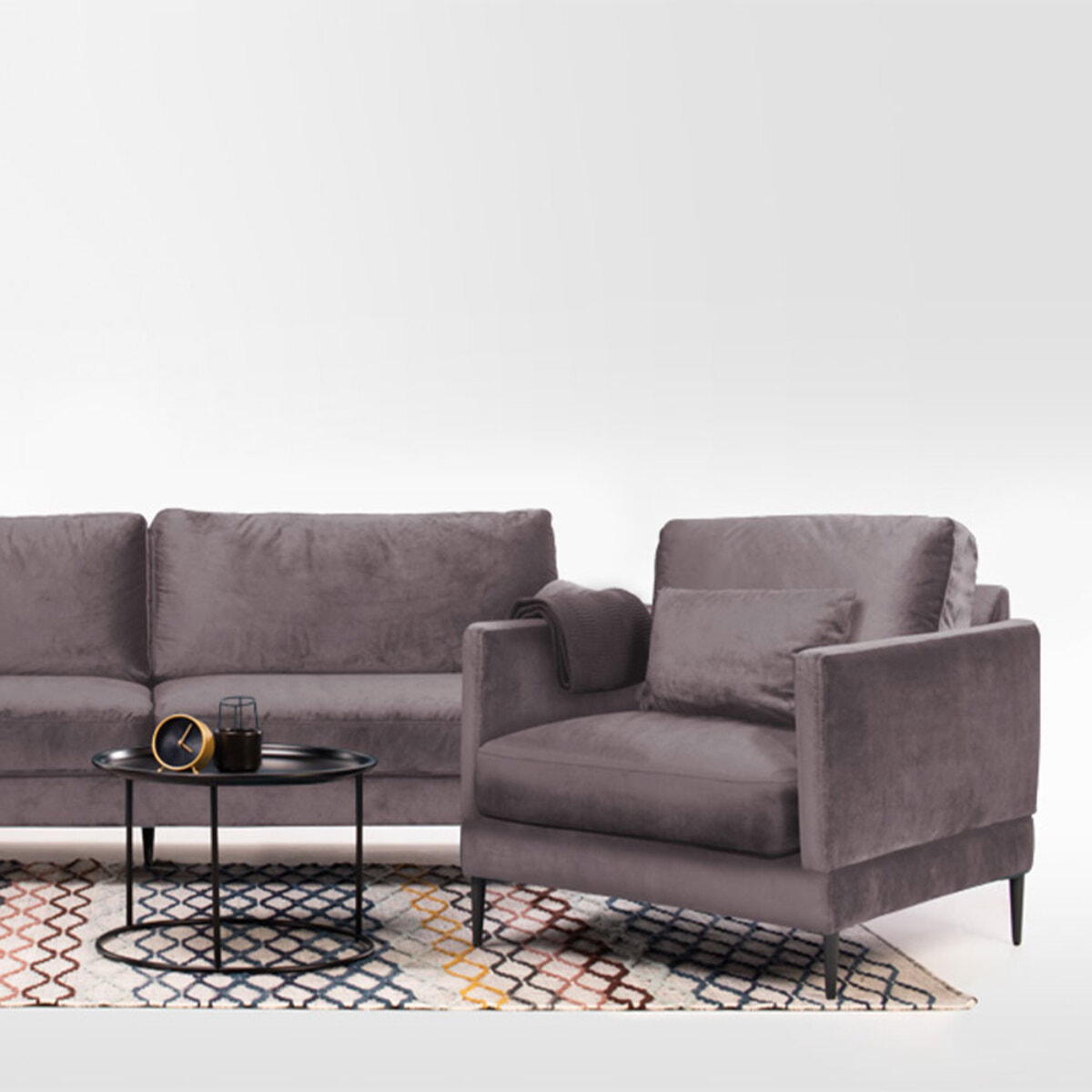 Fauteuil Splendido Velours - 1 Place