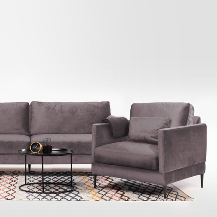 Fauteuil Splendido Velours - 1 Place