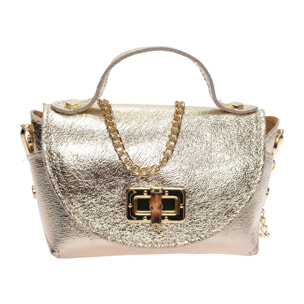 Borsa a spalla Anna Luchini Dorato