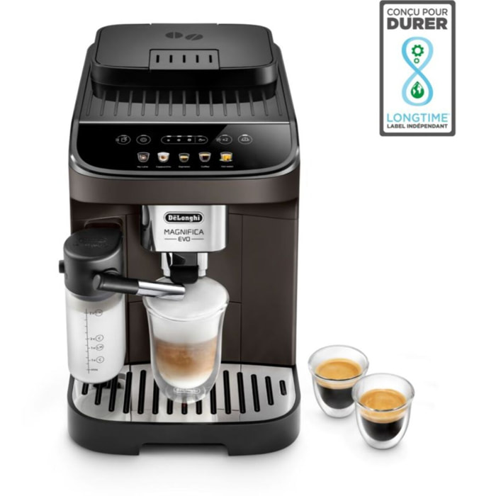 Expresso Broyeur DELONGHI Magnifica Evo ECAM293.61.BW My Latte marron