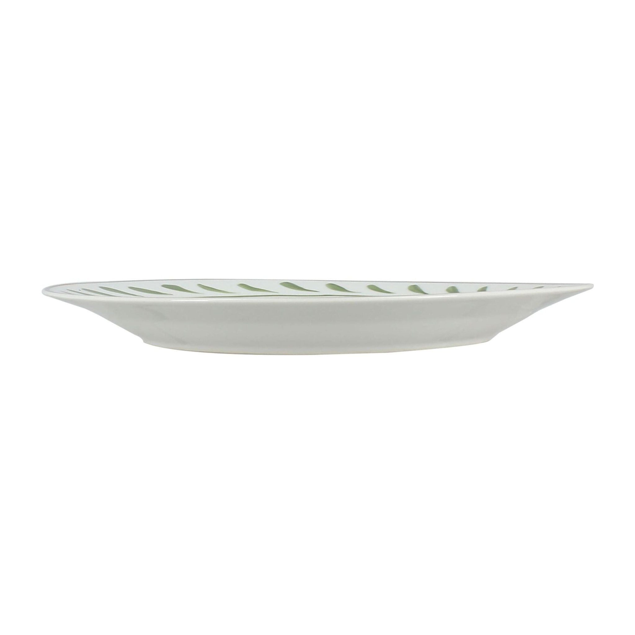 Lot de 6 assiettes plates 26,5cm en porcelaine à imprimé citron LEMON
