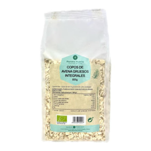 PLANETA HUERTO | Copos de Avena Integrales500 g Gruesos ECO - Copos de Avena Integrales Gruesos Cereal Ecológico, Fuente de Fibra y Vitaminas y Minerales, Origen España