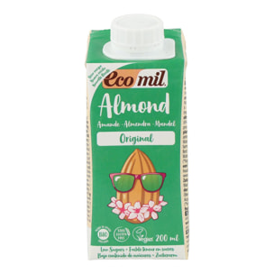 Bebida Vegetal de Almendra endulzada con Ágave BIO EcoMil