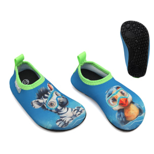 ACQUASOCKER AZUL ANIMALES