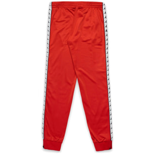 Pantaloni Kappa Uomo 222 Banda Rastoria Slim Rosso