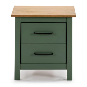 Mesita de noche Eira Green Moss - Oak