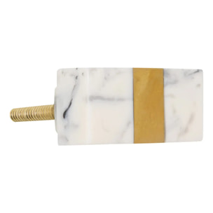 Lot de 2 boutons de meuble Rosa effet marbre