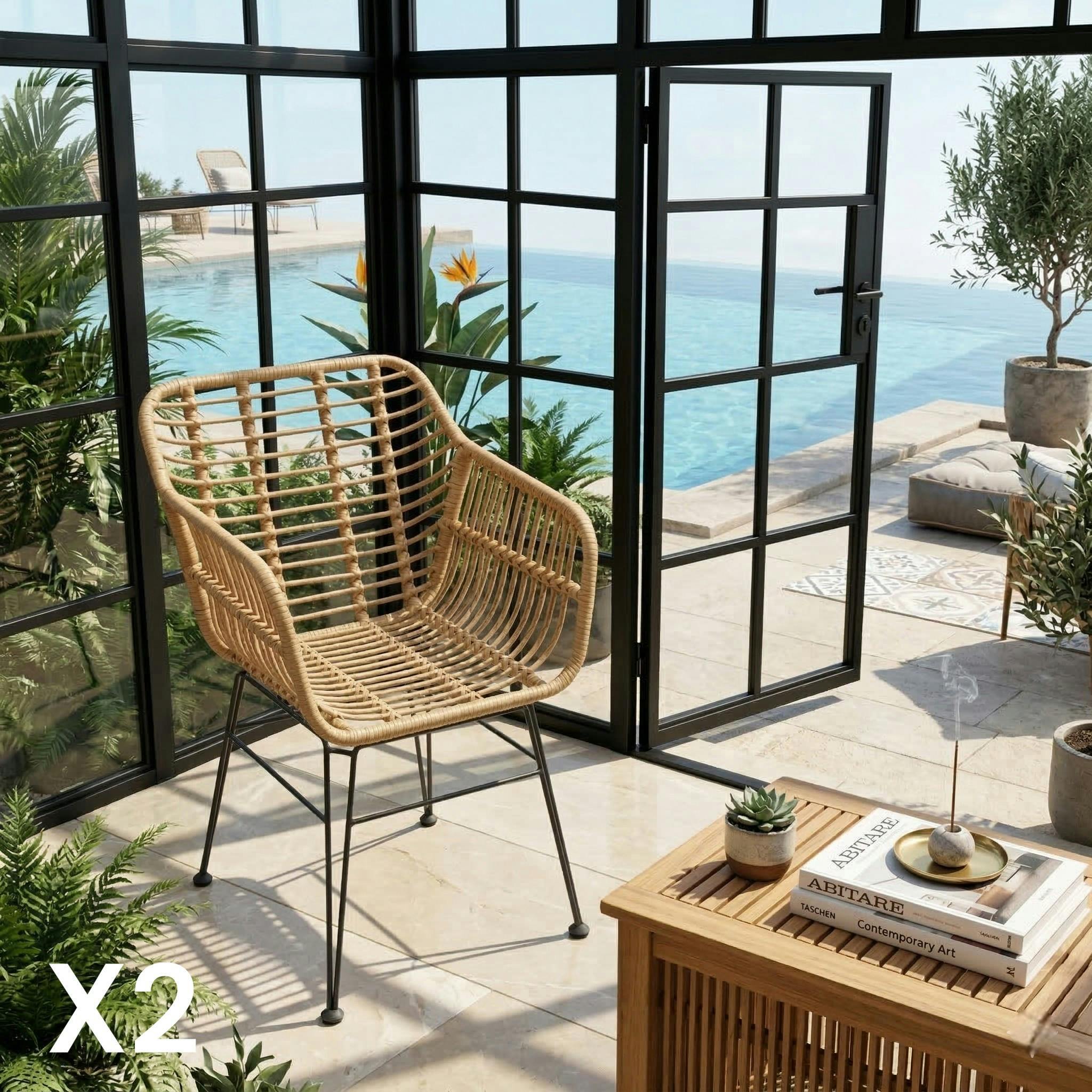 Fauteuil en rotin synthétique (lot 2) GRENADE