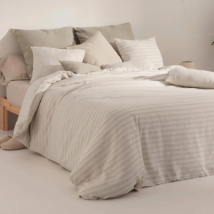 Housse de couette jacquard Jávea Grand Gris Clair