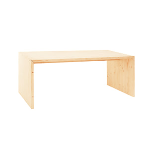 Mesa de comedor de madera maciza en tono natural de varias medidas