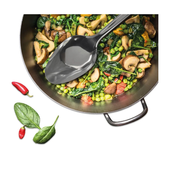 Set de 2 ustensiles de cuisine cuillère de service et cuillère de cuisine Fackelmann Elemental
