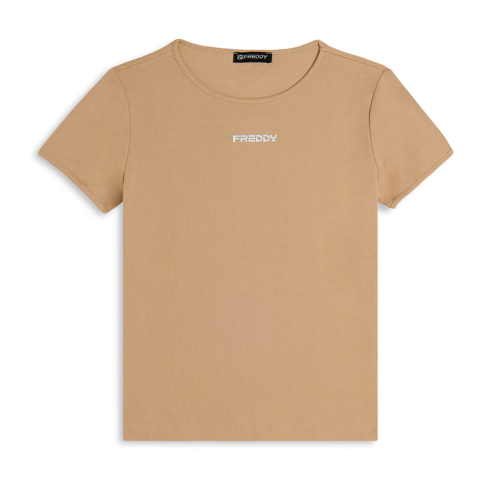 T-shirt in jersey leggero elasticizzato