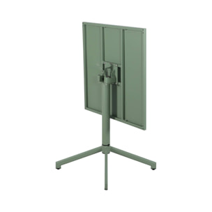 Table de jardin bistrot carrée pliante acier 2 places intérieur/extérieur  CHIARA