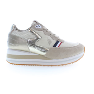 Sneakers U.S. Polo Assn Beige-Gold