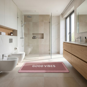 Tappeto bagno antiscivolo e assorbente 50x80 cm, tappetino doccia a rapida asciugatura con fondo in gomma stabile, lavabile e pratico, ideale per bagno e cucina, superficie morbida e resistente per uso quotidiano, compatto e funzionale