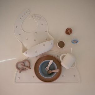 Mushie Babero Silicona Print