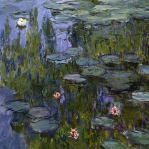 Poster Les Nympheas Claude Monet Affiche sous cadre noir