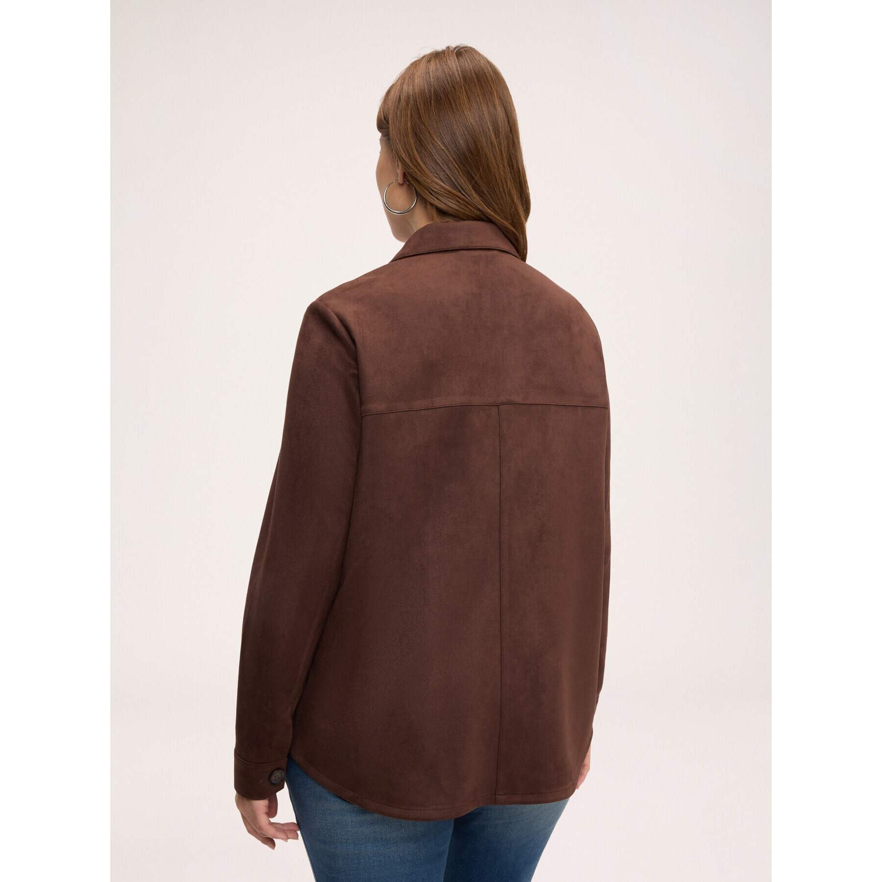 Fiorella Rubino - Giacca/camicia over soft touch - Marrone