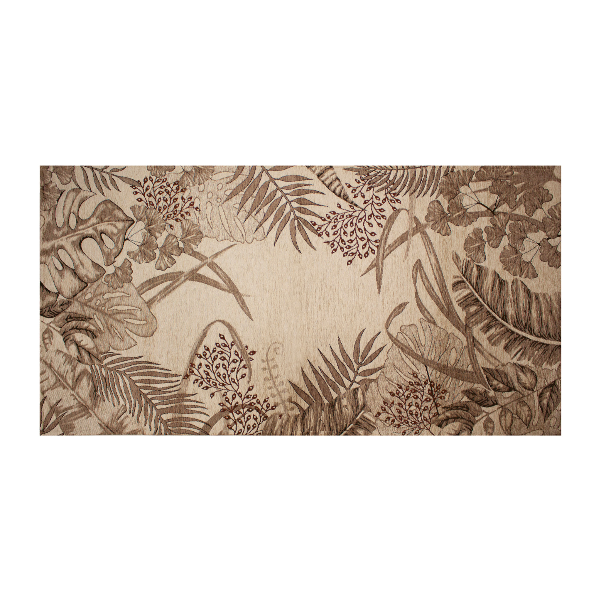 TAPPETO ARREDO DIS. AMAZZONIA CAMOSCIO MIS. 140X200 CM CON ANTISCIVOLO
