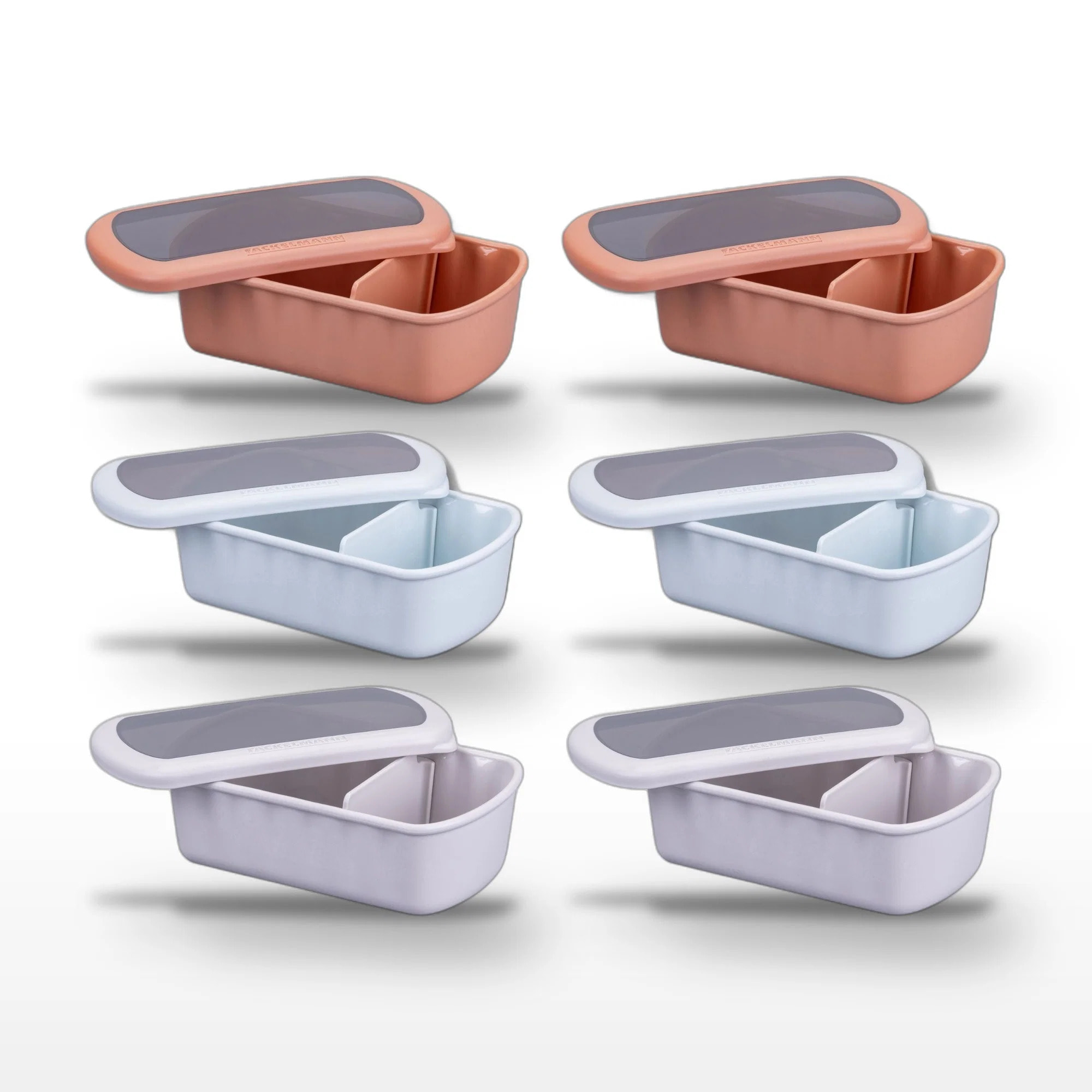 Lot de 6 Lunchbox Fackelmann Storage avec compartiment réglable