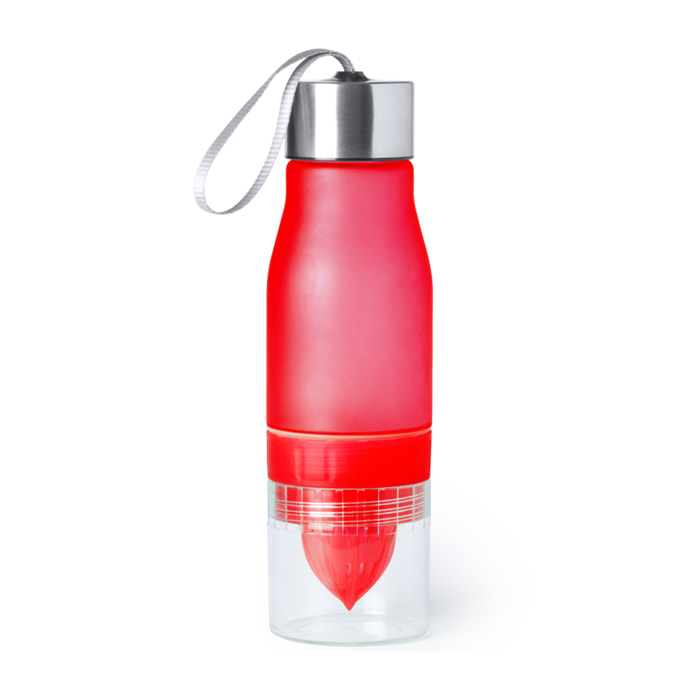 Selmy bottiglia da 700ml in Tritan ad alta resistenza al calore. Base con spremiagrumi.