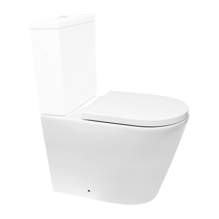 Project cuvette WC à poser sans bride en céramique (réservoir non fourni), blanc (SATPRO31M)