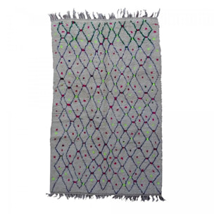 Authentique tapis berbère fait main en laine JELI