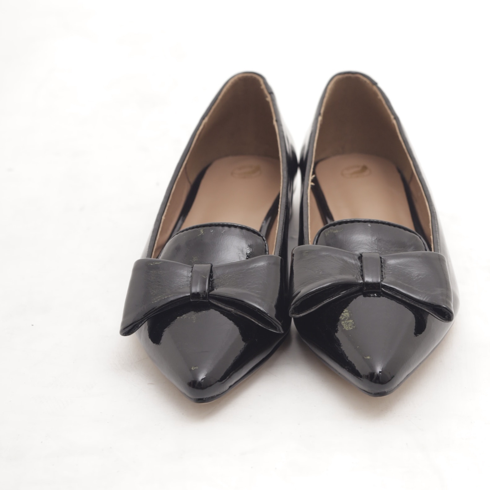 DECOLLETE FLAT FIOCCO NERO
